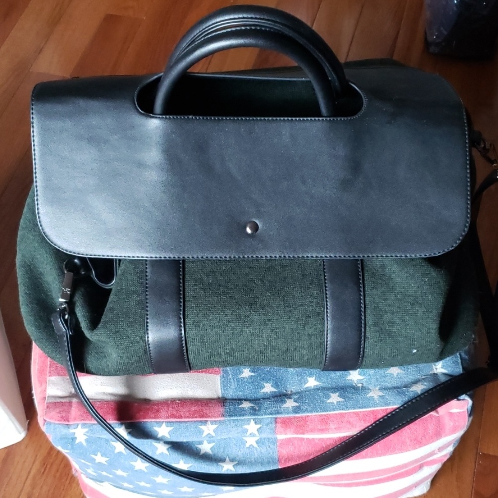 Beautiful leather oversized bag Made in Italy
